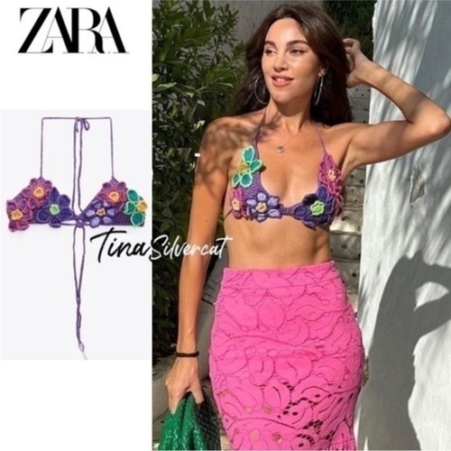 Top de ganchillo floral ZARA 0653/225 S-M - Imagen 2 de 15