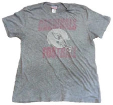 Junk Food Arizona Cardinals NFL Football T-Shirt XL Gray Solid Short Sleeve