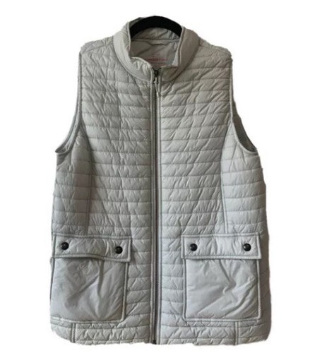 Vineyard Vines White/Cream Puffer Vest 