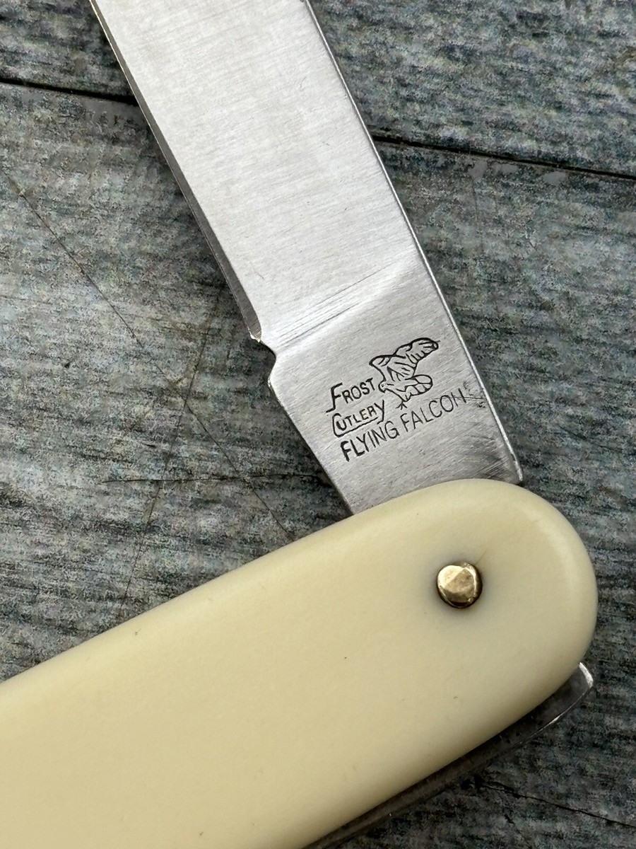 VTG Frost Cutlery Flying Falcon Single Blade Clip Point Ivory