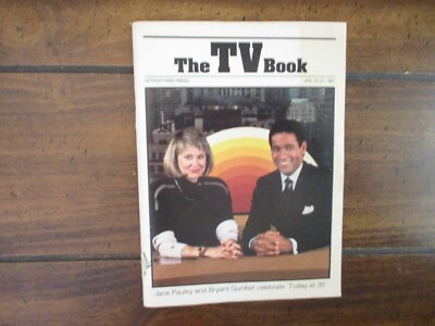 January 25, 1987 Detroit Free Press TV Book Mag(JANE  PAULEY/BRYANT GUMBEL/TODAY