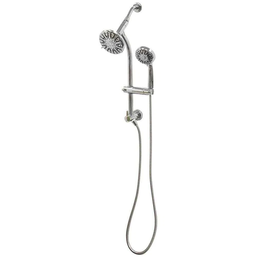 Glacier Bay 865421HC 6-Spray Wall Bar Raincan Showerhead in Chrome