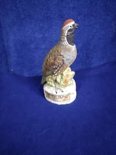 QUAIL Vintage Whiskey Decanter. 4/5 QT Rare Lionstone Sculpture Empty