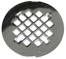 LASCO 03-1355 4-1/4-Inch Snap In Style Shower Drain Grate, Chrome Plated