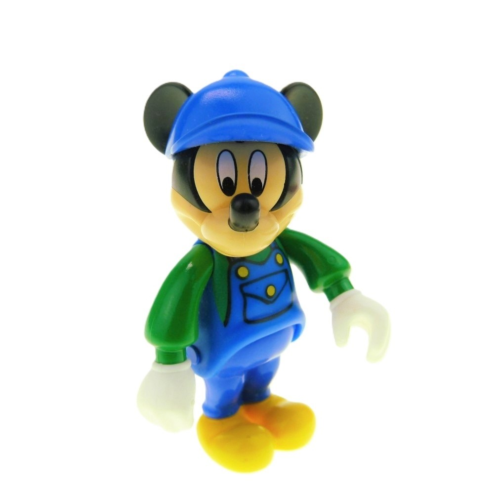 1X Lego Fabuland Figure Mickey Mouse Blue Green Disney Micky Maus MCK001