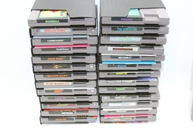 Nintendo NES Console, 2 Controllers, Zapper Gun, 26 Games w Sleeves & Manuals