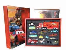 Disney Pixar Cars Lighting McQueen Model Diecast Toy Car 1:55 Boys Gift Box Set