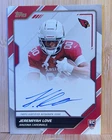 Jeremiah Love RC On Card Auto 2026 Topps Flagship Cardinals Rookie #FSS-JL NM 🔥