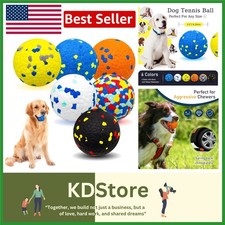 Indestructible Dog Tennis Balls Pack of 6 for Aggressive Chewers, Waterproof,...
