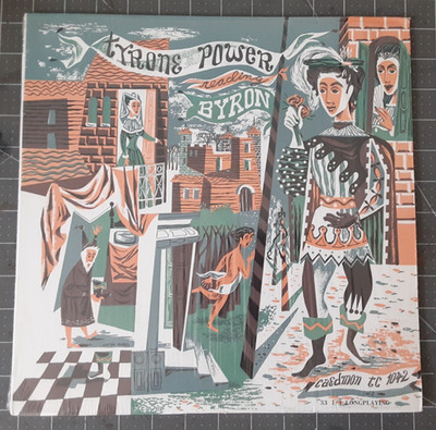 Tyrone Power Reading Byron VG+ Vinyl Lp Mono TC-1042 Caedmon Records US 1960