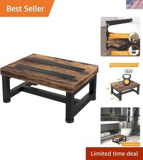 Wooden Step Stools for Adults Kids with Non-Slip Rubber Feet, Heavy Duty Step...