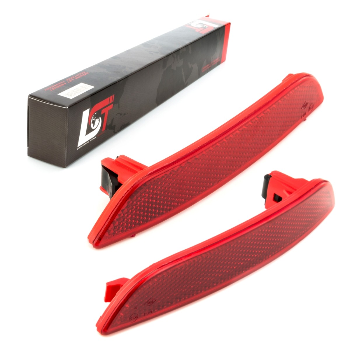 2x Bumpers Reflector Taillight Bumper Set Rear Red for LADA XRAY