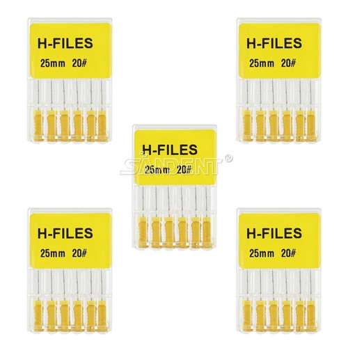 10 Box Dental H-Files Edelstahl endodontische Wurzelkanal Handgebrauch Feilen #20 - Bild 4 von 11