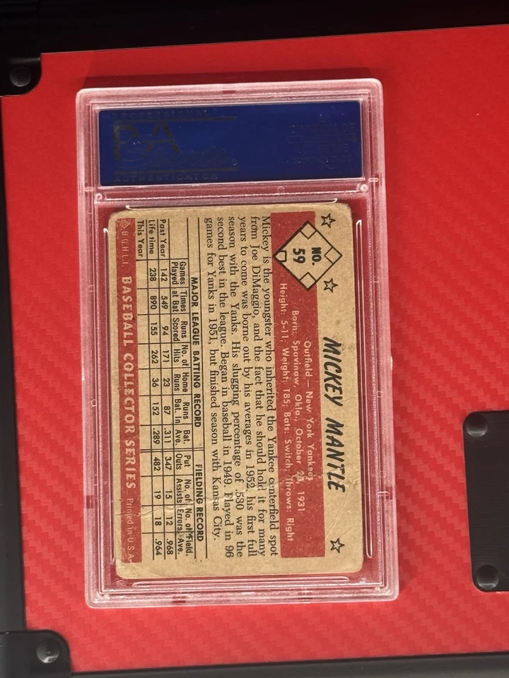Bowman Color 1953 - Mickey Mantle #59 Foto 2 de 2