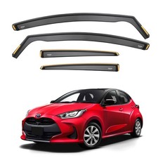 ISPEED Wind Deflectors for Toyota Yaris MK4 2019-2027 4pc Set Visors Rain Guards