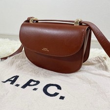 A.P.C. Genève Mini Leather Shoulder Crossbod...