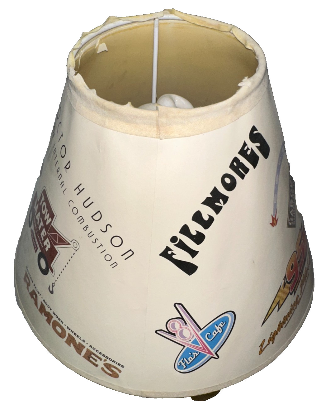 Disney Pixar Cars Table Lamp 3D Fire Truck Lightning McQueen Mater Sally-READ