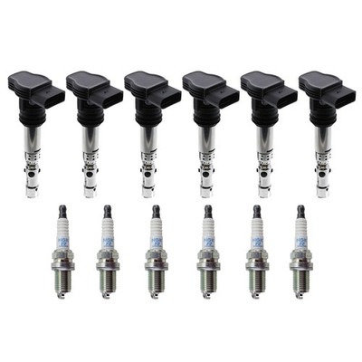 Eldor 6 Ignition Coils NGK Standard Spark Plugs Kit for Audi A6 Allroad Quattro