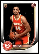 2025-26 Bowman Base Asa Newell RC Atlanta Hawks #23