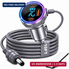 Starlink Mini Car Adapter, 4 in 1 Starlink Mini Car Charger DC Power Cable 12V-4