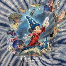 Vintage Walt Disney World Mickey Mouse Where The Magic Lives T-Shirt Large