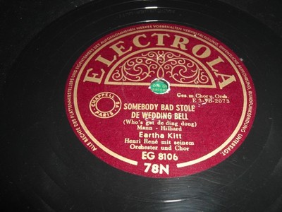 (S8660) Eartha Kitt - Somebody bad stole de wedding bell - Sandy's tune