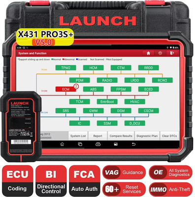 LAUNCH X431 PRO3S+ Elite PRO5 Bidirectional Car Diagnostic Scanner Tool Coding