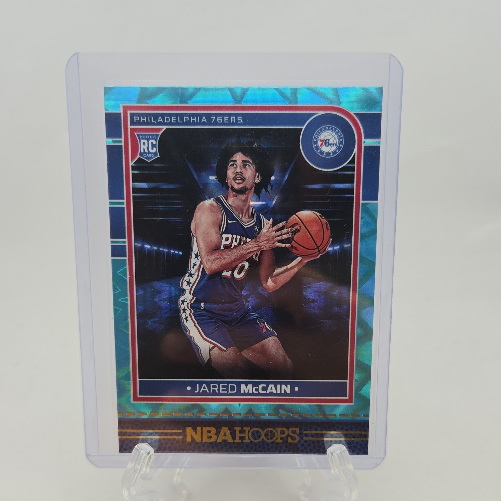 2024-25 Panini NBA Hoops Teal Explosion Rc #246 Jared McCain