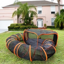 Outdoor Cat Enclosures for Indoor Cats with Tunnel, Portable Catio  Cat Play...