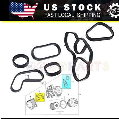 Upgraded HNBR For Mini Cooper Oil Cooler Seal & Filter Housing Gasket Set