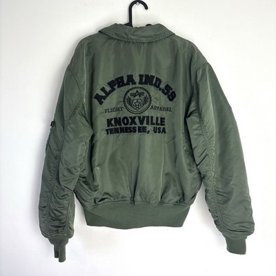 Alpha industries CWU-45P Bomber Pilot Fliegerjacke Grün Größe Herren Medium