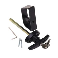 StartFine 6" T-Handle Shed Door Lock Handle with Lock Keyed Alike Garage t Ha...