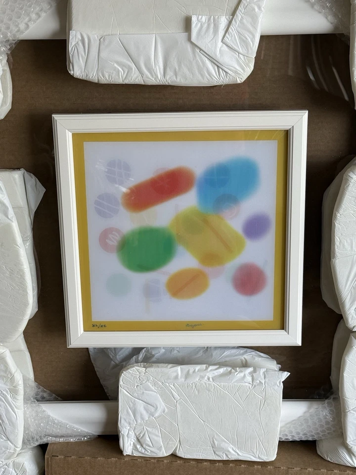 NUEVO Yaacov Agam “Happy Days” Holográfico y Lenticular Múltiple en 4D Firmado-COA Foto 4 de 4