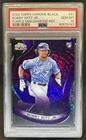 2022 Topps Chrome Black Bobby Witt Jr. RC Purple Mini Diamond #/150 PSA 10