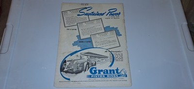 Grant Piston Rings Advertising Brochure Vintage Sprint Car Indy 500 ...