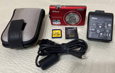 Nikon CoolPix S5100 red 12.2MP 5x Optical zoom Compact Digital Camera