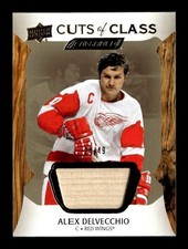 2024-25 Upper Deck Engrained Icons #CC-AD Alex Delvecchio Cuts of Class Gold /49