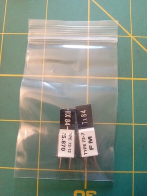 FUTABA 75MHZ FM RX,TX CH#84 CRYSTAL SET