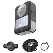 Silicone Shockproof Case Cover Lens Cap Lanyard Safety Rope for DJI Osmo 360