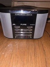 Pure Chronos iDock DAB/FM Radio Alarm Clock with iPod Dock Power Lead/Remote