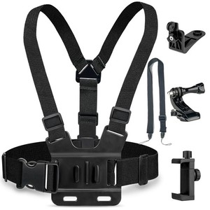 Adjustable Chest Phone Holder Harness for Outdoor Cycling, Hiking & Action Vlogs