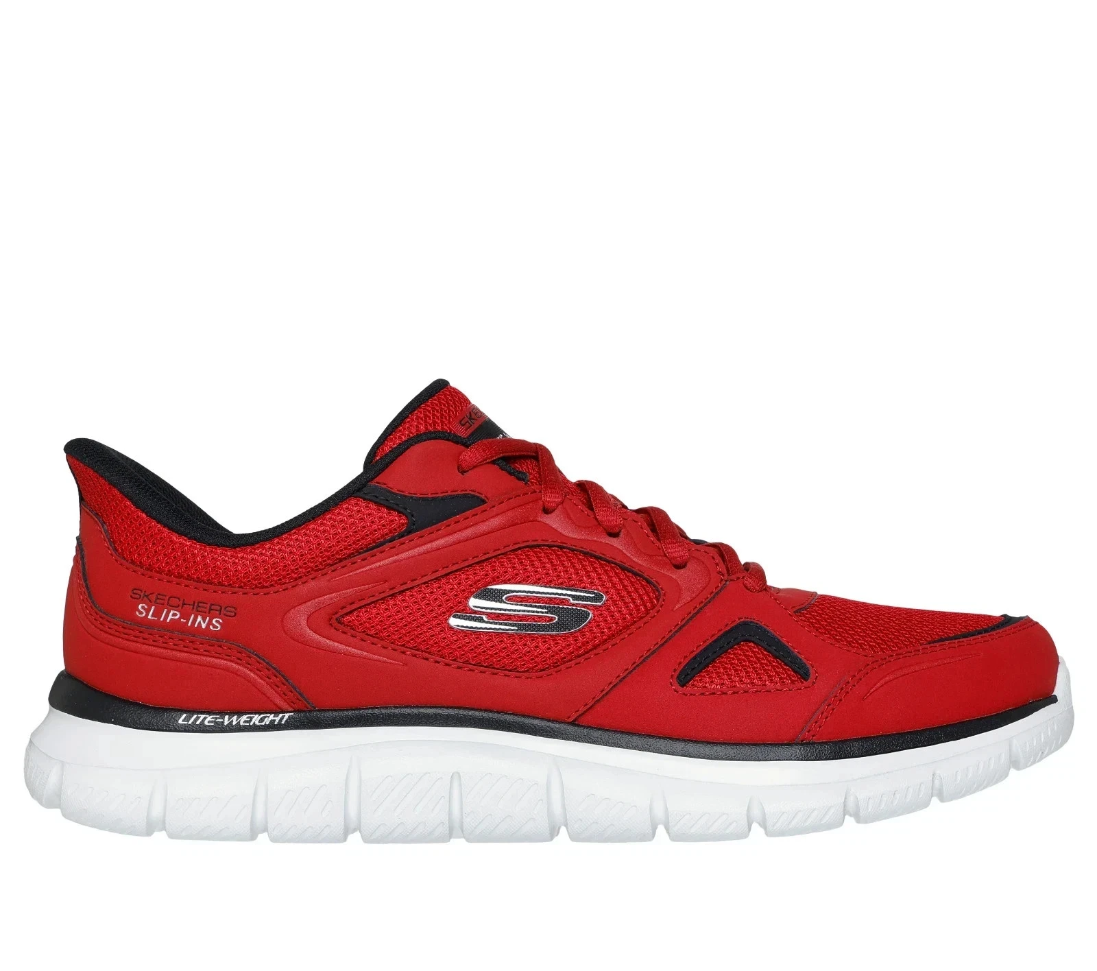 Skechers Shoes Sport Men's Slip-ins Track Comfort Casual Memory Foam Red 233039