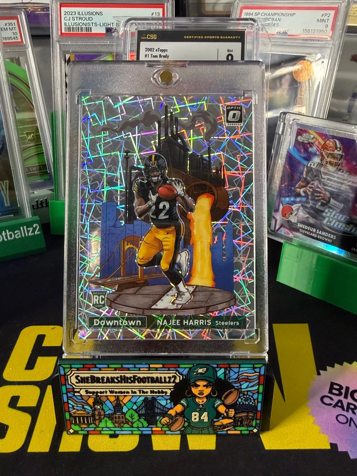 2021 Donruss Optic Najee Harris Downtown RC Case Hit SSP Pittsburgh Steelers NFL