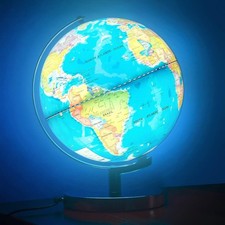 6-in-1 Illuminated World Globe Light Up Educational STEM Toy for Kids Adults