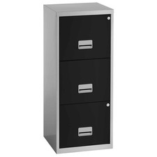 3 Drawer A4 Filing Cabinet Steel Lockable Office Storage Pierre Henry