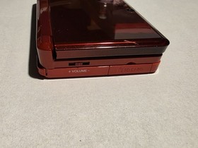 Nintendo 3DS Handheld System Flame Red Metallic With Stylus 