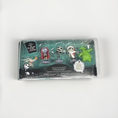 New Disney Tim Burton Nightmare Before Christmas Glow in Dark Mini Figure Set