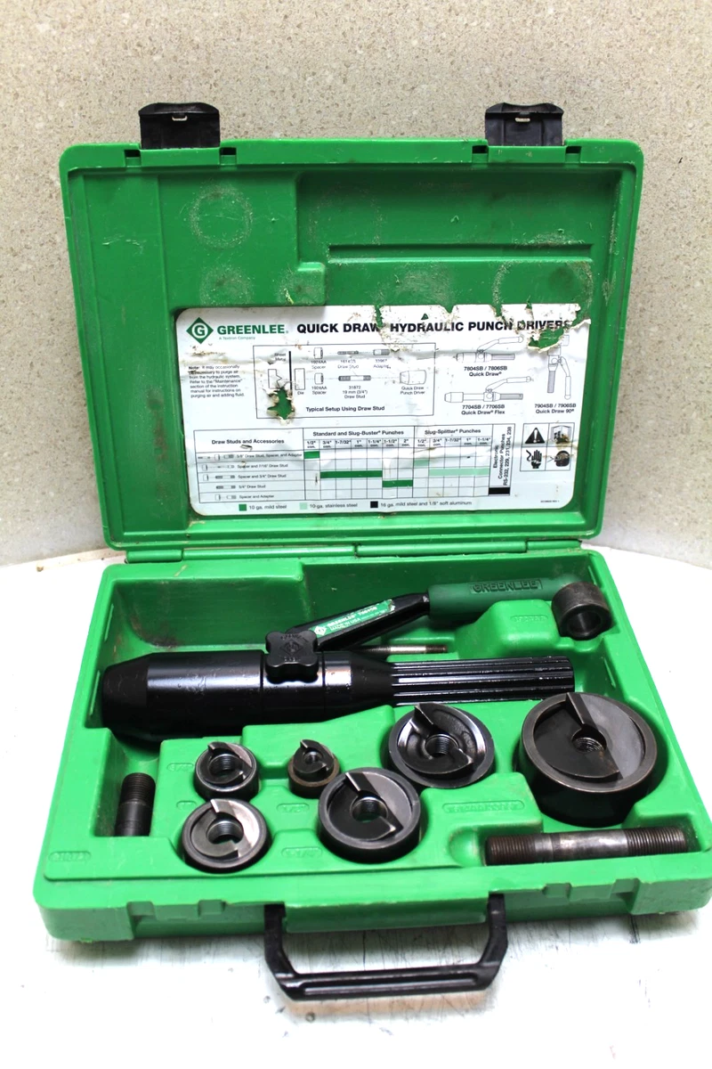 Kit Avvitatore Idraulico Greenlee 7804SB/7806SB Per Punzonatura – Usato INCOMPLETO - Foto 3