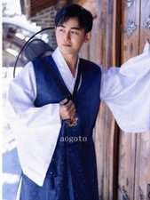 Korean Hanbok Orthodox Traditional Korean Style Wedding CostumeSatin MaleEthnic