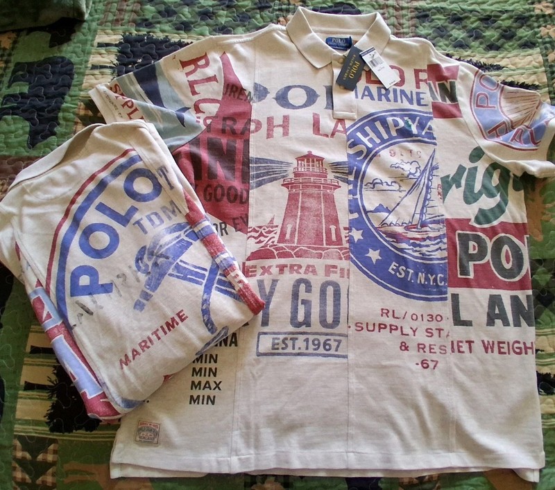 New Ralph Lauren Polo Mens 2XL XXL Ship Yard Ocean Casual NWT 